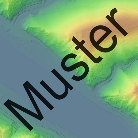 Präsentationsgrafik Digitales Geländemodell Gitterweite 1m DGM1 (Ausschnitt)