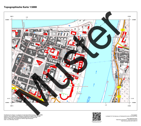 Digitale Topografische Karte 1:5 000 DTK5 (Auszug)